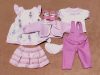 Lilás pink egyedi csomag 35-40cm-es játék babára