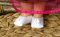 Textil balerina cipő játékbabáknak